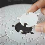 position the piece in its slot. slide to complete the puzzle